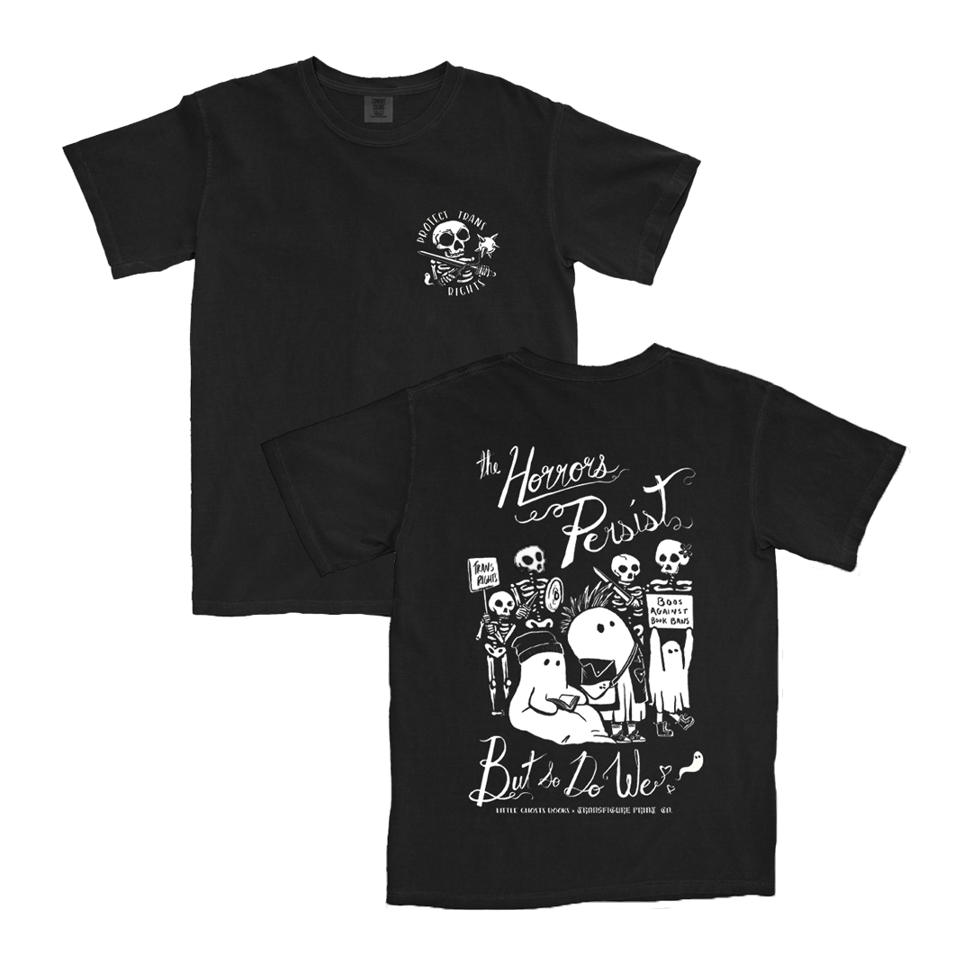 Protect Trans Rights Little Ghosts Books x Transfigure Shirt